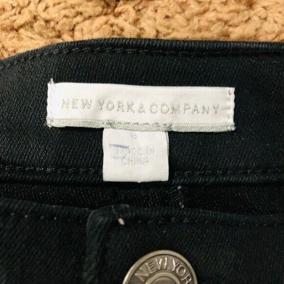 New York & Company Women's Shorts Denim Size‎ 6 Stretch Black 31 X 3.5 in - Picture 3 of 10